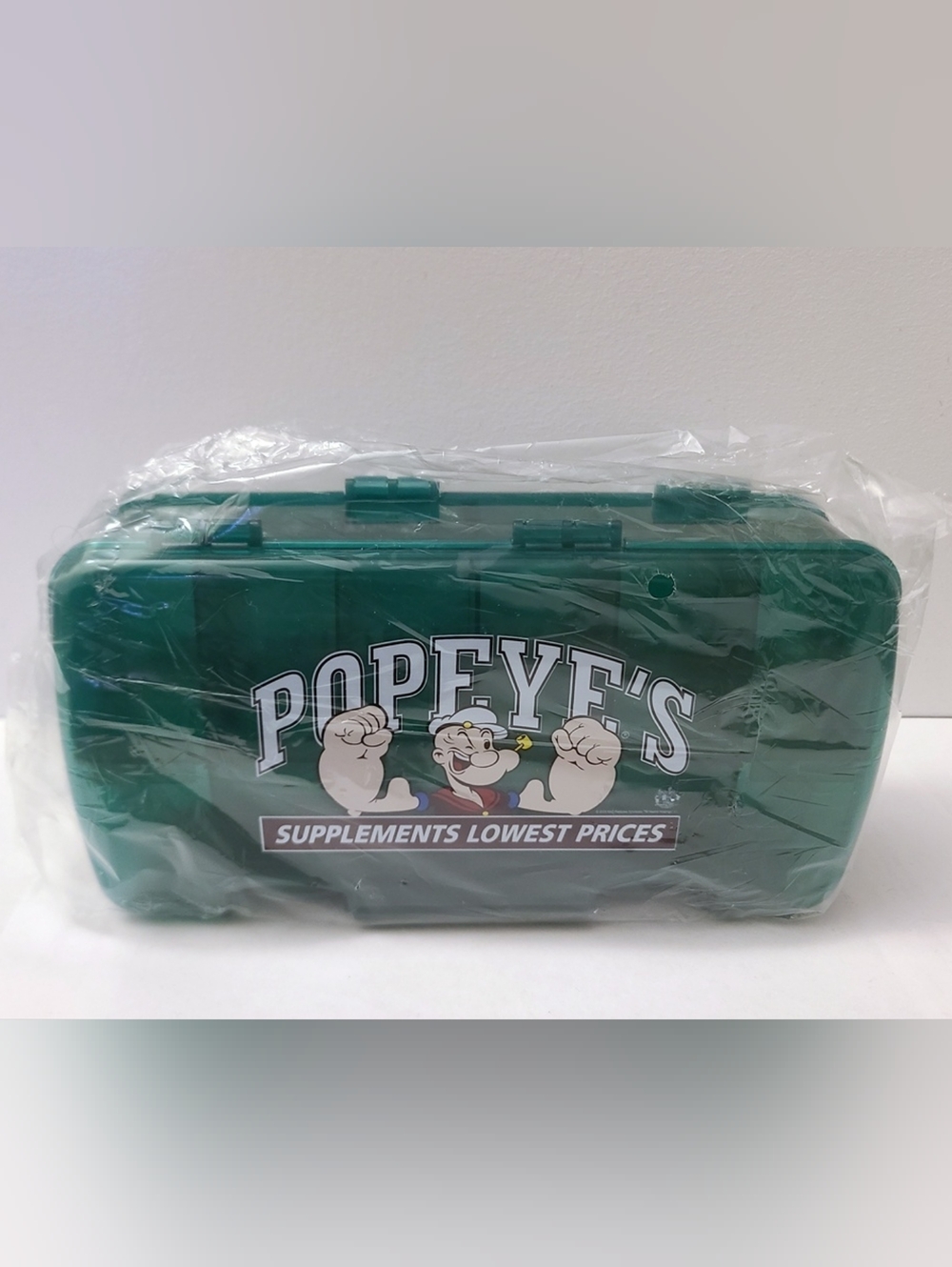 BNIP - Popeye's - 2 Sides Vitamins, Pills, Supplements Storage Box Case